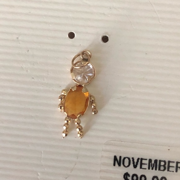 10 kt gold November male pendant - Picture 3 of 5